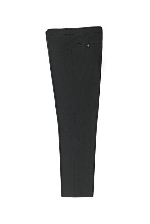 Koyu Antrasit 4 Drop Relaxed Fit Rahat Kesim Klasik Kumaş Pantolon
