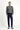 Koyu Lacivert Slim Fit Dar Kesim Likralı Klasik Kumaş Pantolon