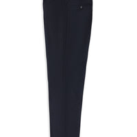 Koyu Lacivert Slim Fit Dar Kesim Likralı Klasik Kumaş Pantolon