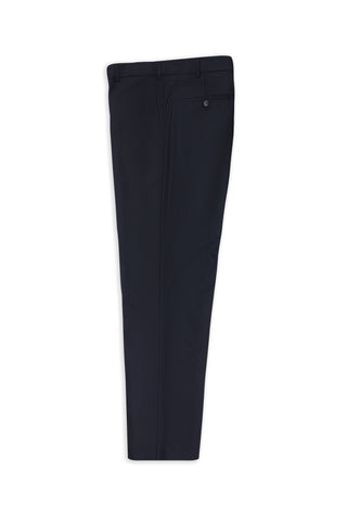  Koyu Lacivert 4 Drop Relaxed Fit Rahat Kesim Likralı Klasik Kumaş Pantolon