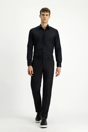  Siyah Regular Fit Klasik Kumaş Pantolon