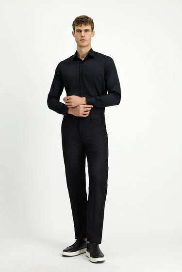  Siyah Regular Fit Klasik Kumaş Pantolon