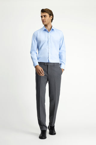  Orta Füme 6 Drop Regular Fit Standart Kesim Klasik Kumaş Pantolon