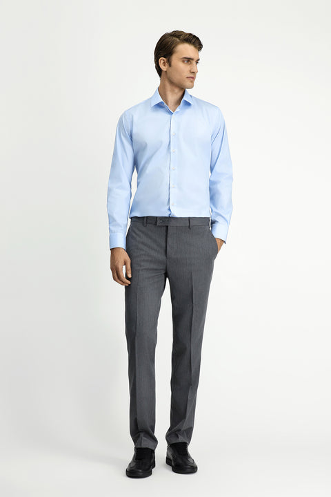 Orta Füme 6 Drop Regular Fit Standart Kesim Klasik Kumaş Pantolon