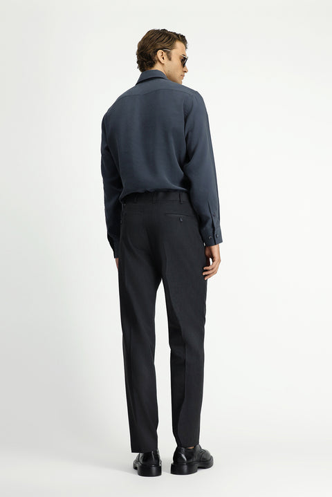 Orta Antrasit 4 Drop Relaxed Fit Rahat Kesim Klasik Kumaş Pantolon