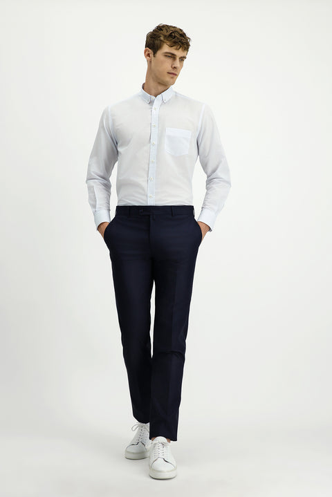 Koyu Lacivert 6 Drop Regular Fit Standart Kesim Klasik Kumaş Pantolon