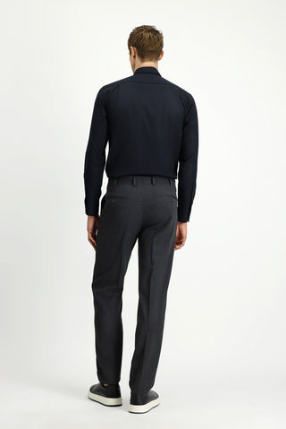  Koyu Füme Regular Fit Likralı Klasik Kumaş Pantolon