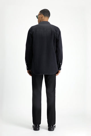  Siyah Regular Fit Tokalı Pileli Klasik Kumaş Pantolon