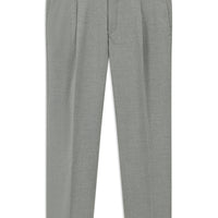 Orta Gri 4 Drop Relaxed Fit Rahat Kesim Pileli Klasik Kumaş Pantolon