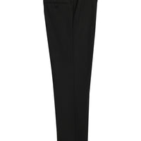 Siyah 4 Drop Relaxed Fit Rahat Kesim Klasik Kumaş Smokin Pantolon