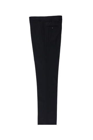  Koyu Lacivert 4 Drop Relaxed Fit Rahat Kesim Yünlü Klasik Kumaş Pantolon
