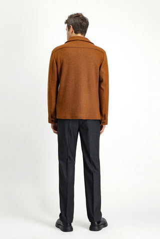  Koyu Füme Slim Fit Dar Kesim Yünlü Klasik Kumaş Pantolon