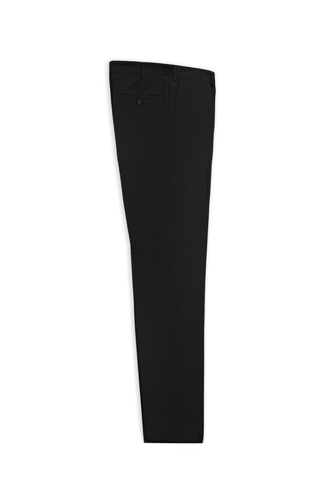 Dark Gray 6 Drop Regular Fit Standard Cut Classic Fabric Wool Trousers