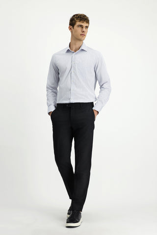  Koyu Füme 4 Drop Relaxed Fit Rahat Kesim Yünlü Klasik Kumaş Pantolon