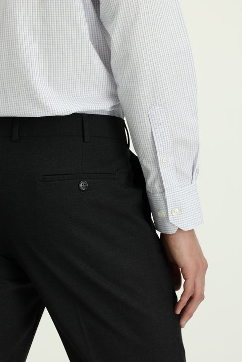 Koyu Füme 7 Drop Slim Fit Dar Kesim Yünlü Klasik Kumaş Pantolon