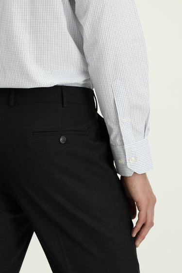 Koyu Füme Relaxed Fit Rahat Kesim Yünlü Klasik Kumaş Pantolon