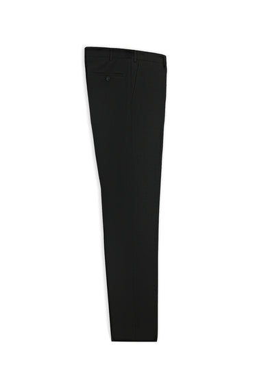 Koyu Füme Slim Fit Dar Kesim Yünlü Klasik Kumaş Pantolon