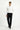 Siyah Slim Fit Dar Kesim Yünlü Klasik Kumaş Pantolon