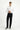 Siyah Slim Fit Dar Kesim Yünlü Klasik Kumaş Pantolon