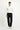 Siyah Slim Fit Dar Kesim Yünlü Klasik Kumaş Pantolon
