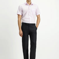 Koyu Füme Slim Fit Dar Kesim Yünlü Klasik Kumaş Pantolon