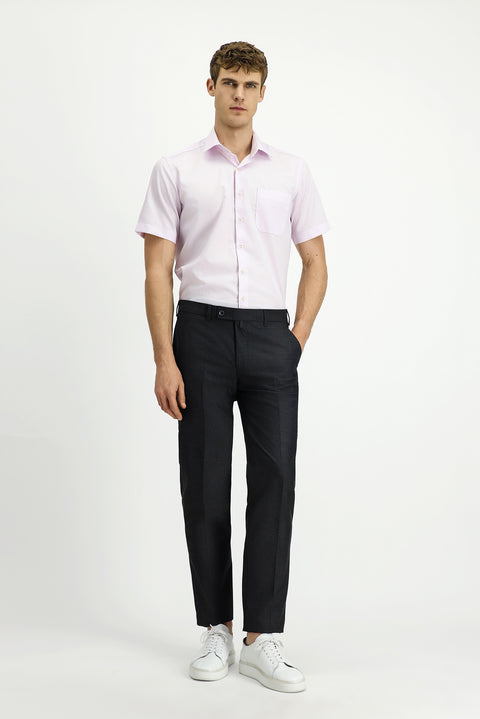 Koyu Füme 7 Drop Slim Fit Dar Kesim Yünlü Klasik Kumaş Pantolon