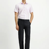 Koyu Füme 7 Drop Slim Fit Dar Kesim Yünlü Klasik Kumaş Pantolon