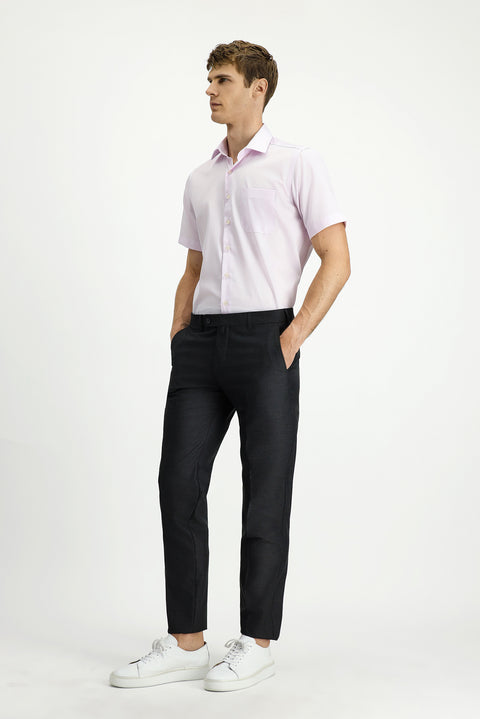 Koyu Füme 7 Drop Slim Fit Dar Kesim Yünlü Klasik Kumaş Pantolon
