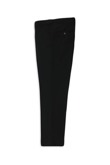  Siyah Relaxed Fit Rahat Kesim Yünlü Klasik Pantolon