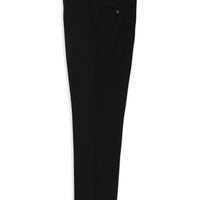 Siyah 4 Drop Relaxed Fit Rahat Kesim Yünlü Klasik Pantolon