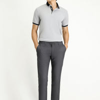 Medium Heather Slim Fit Tapered Leg Elastic Waist Drawstring Pants