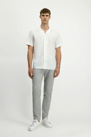  Aç?k Gri 6 Drop Regular Fit Standart Kesim Beli Lastikli ?pli Likral? Pantolon-Ki??l?