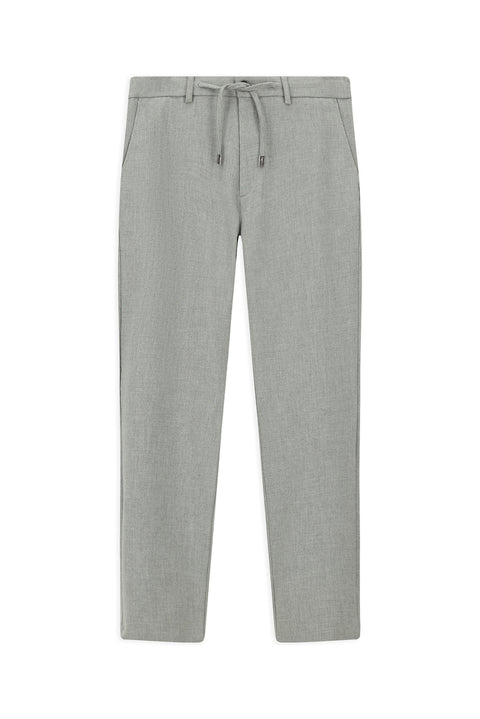 Orta Gri 6 Drop Regular Fit Standart Kesim Beli Lastikli İpli Spor Pantolon