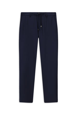  Orta Lacivert 6 Drop Regular Fit Standart Kesim Beli Lastikli İpli Likralı Pantolon
