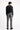 Siyah Super Slim Fit Ekstra Dar Kesim Beli Lastikli İpli Desenli Likralı Klasik Kumaş Pantolon