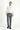 Koyu Füme Super Slim Fit Ekstra Dar Kesim Beli Lastikli İpli Desenli Likralı Klasik Kumaş Pantolon