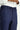Orta Lacivert Super Slim Fit Ekstra Dar Kesim Beli Lastikli İpli Desenli Likralı Klasik Kumaş Pantolon