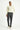 Koyu Antrasit Super Slim Fit Ekstra Dar Kesim Beli Lastikli Likralı Klasik Kumaş Pantolon