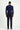 Koyu Lacivert Super Slim Fit Ekstra Dar Kesim Likralı Beli Lastikli İpli Klasik Kumaş Pantolon