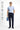 Koyu Lacivert Techno-Line Super Slim Fit Ekstra Dar Kesim Likralı Beli Lastikli İpli Klasik Kumaş Pantolon