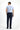 Koyu Lacivert Techno-Line Super Slim Fit Ekstra Dar Kesim Likralı Beli Lastikli İpli Klasik Kumaş Pantolon