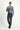 Orta Füme Slim Fit Dar Kesim Yünlü Klasik Kumaş Pantolon