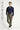 Koyu Haki Techno-Line Slim Fit Dar Kesim Beli Lastikli İpli Likralı Klasik Kumaş Pantolon