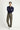 Koyu Haki Techno-Line Slim Fit Dar Kesim Beli Lastikli İpli Likralı Klasik Kumaş Pantolon