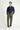 Koyu Haki Techno-Line Slim Fit Dar Kesim Beli Lastikli İpli Likralı Klasik Kumaş Pantolon