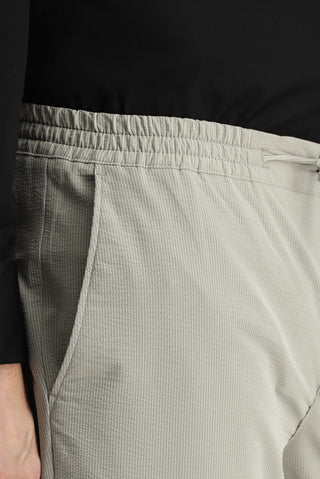  Açık Vizon Techno-Line Slim Fit Dar Kesim Beli Lastikli İpli Klasik Kumaş Pantolon