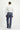 Açık Lacivert Slim Fit Dar Kesim Desenli Keten Karışımlı Pileli Klasik Kumaş Pantolon