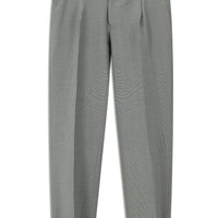 Çok Renkli 4 Drop Relaxed Fit Rahat Kesim Yünlü Desenli Pileli Klasik Kumaş Pantolon