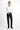 Koyu Antrasit Slim Fit Dar Kesim Yünlü Klasik Kumaş Pantolon