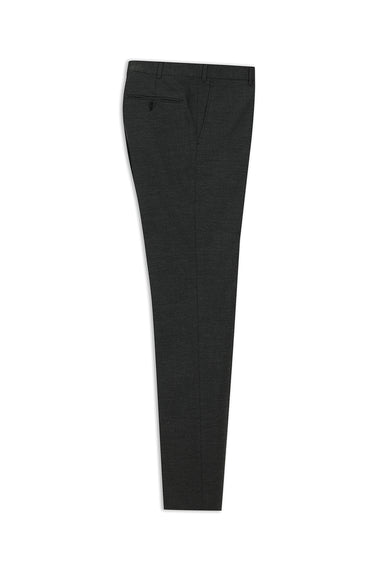 Koyu Antrasit Slim Fit Dar Kesim Yünlü Klasik Kumaş Pantolon
